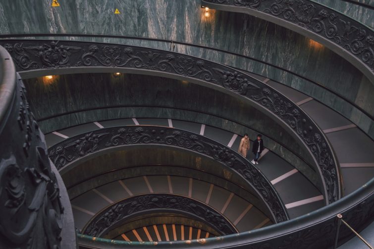 Escaliers des Musées du Vatican