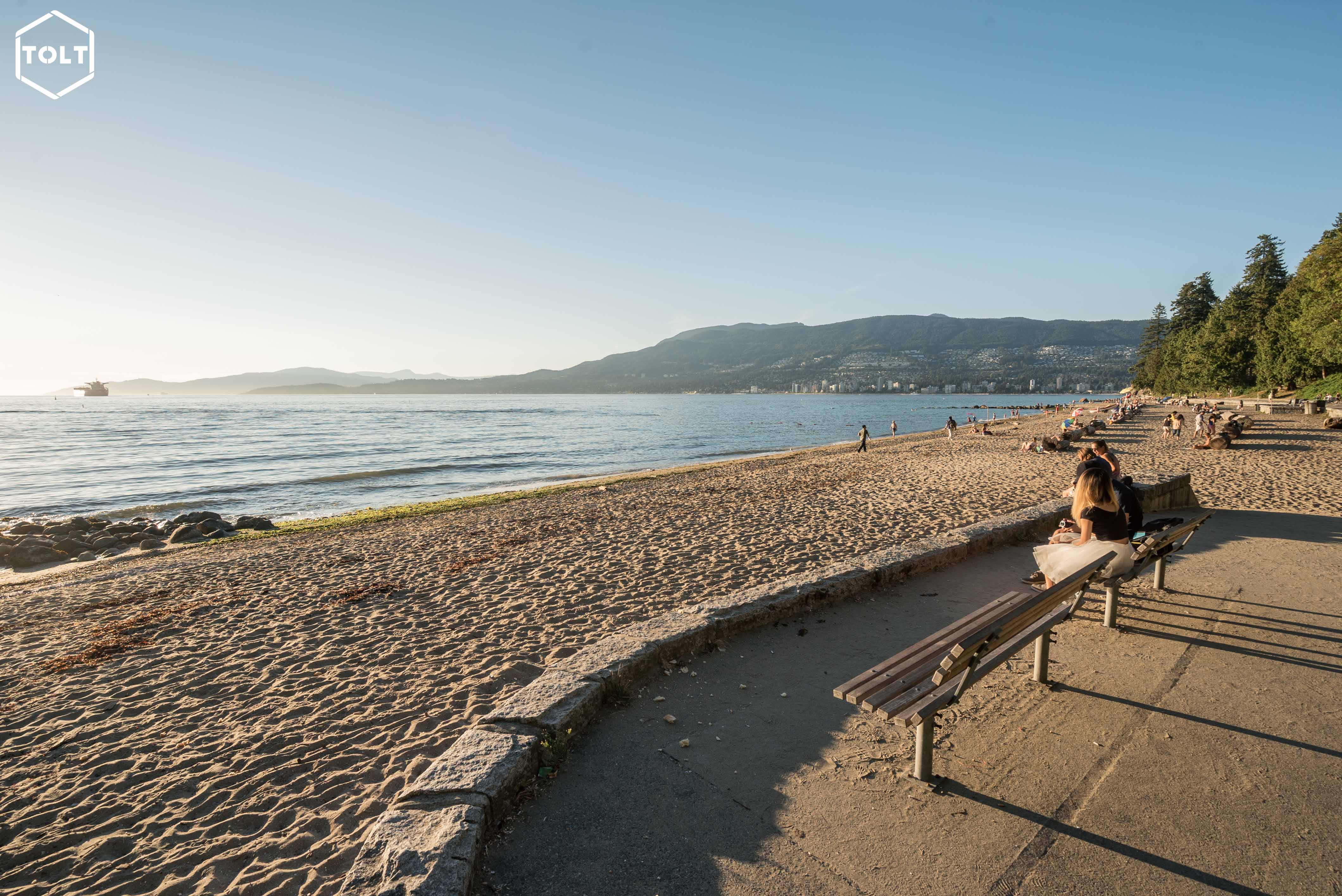 L'une des plages de Stanley Park à Vancouver, il à l'air de faire froid selon vous ?!
