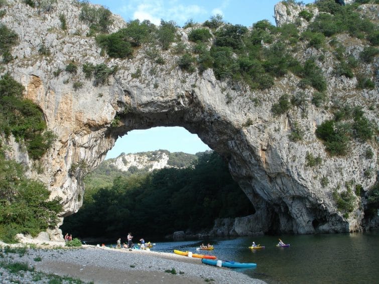 Ardèche, Pont d'Arc, Canoa-Kayak