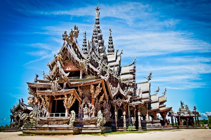 Sanctuaire de la Vérité, Quartier Wongawat Naklua, Pattaya, Thaïlande