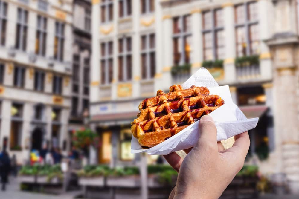 Waffle, gaufre à Bruges