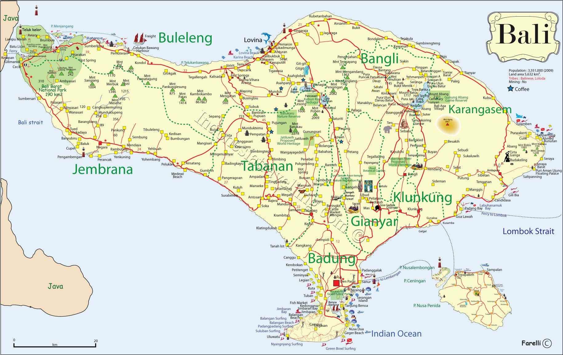 bali tourism map pdf