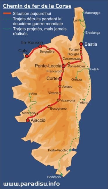 Carte de la Corse