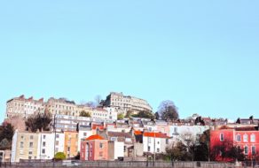 Vue panoramique de la ville de Bristol en Angleterre