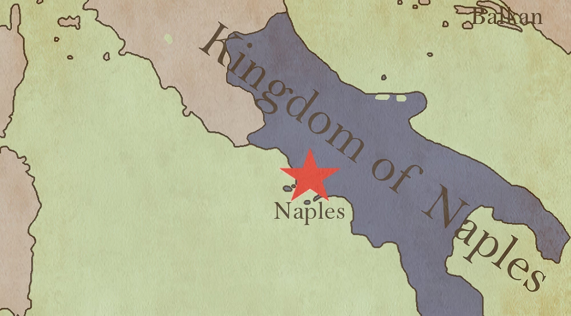 Cartes et plans de Naples, Italie
