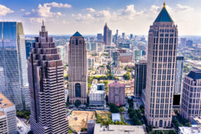 Vue aérienne du centre-ville d'Atlanta