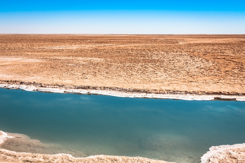 Chott El-Djerid in Tunisia