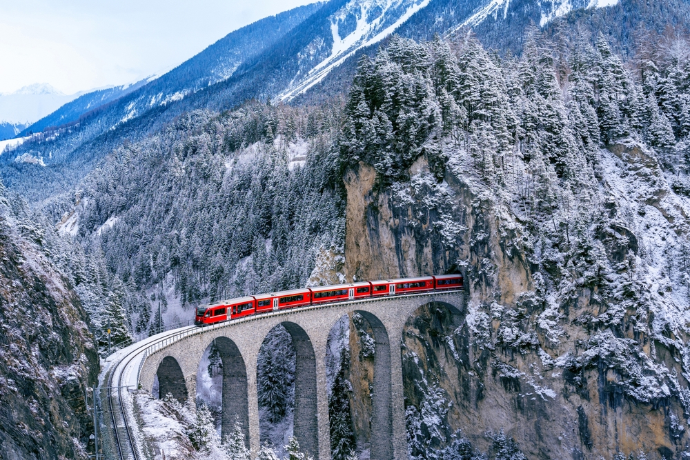Train depuis Milan vers Bernina