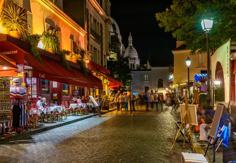 Activité à faire à Paris gratuit - vie nocturne