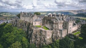 château de Stirling roches