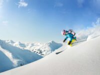 femme ski hors piste pyrénées