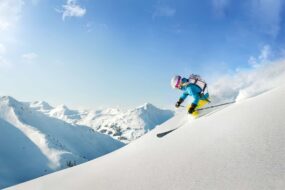 femme ski hors piste pyrénées