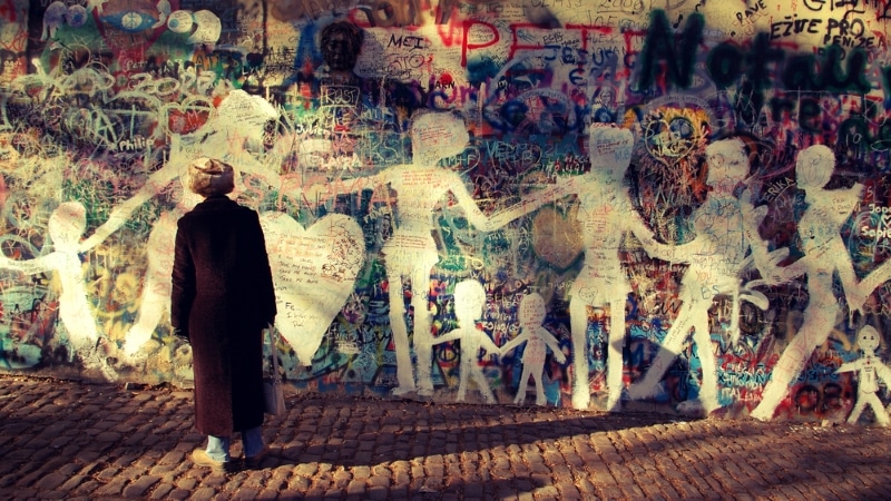 Prague mur John Lennon