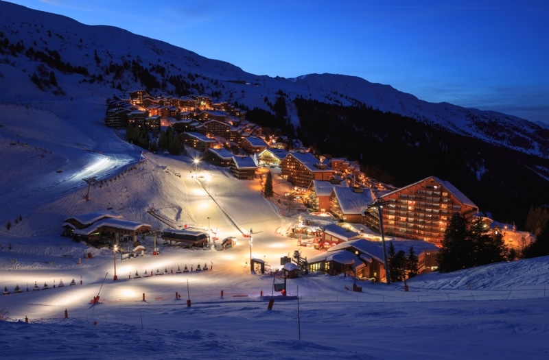 station ski Les Ménuires hiver jour de l an