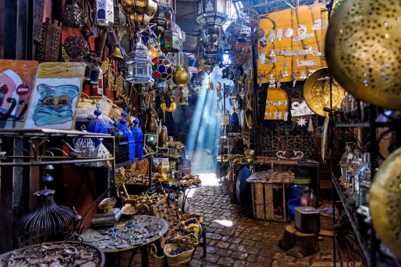 ruelle du souk de marrakech