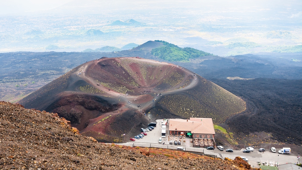 Touristes au Mont Etna