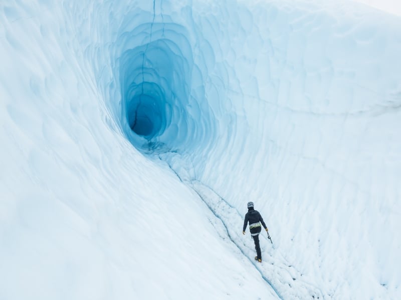 grotte de glace en alaska