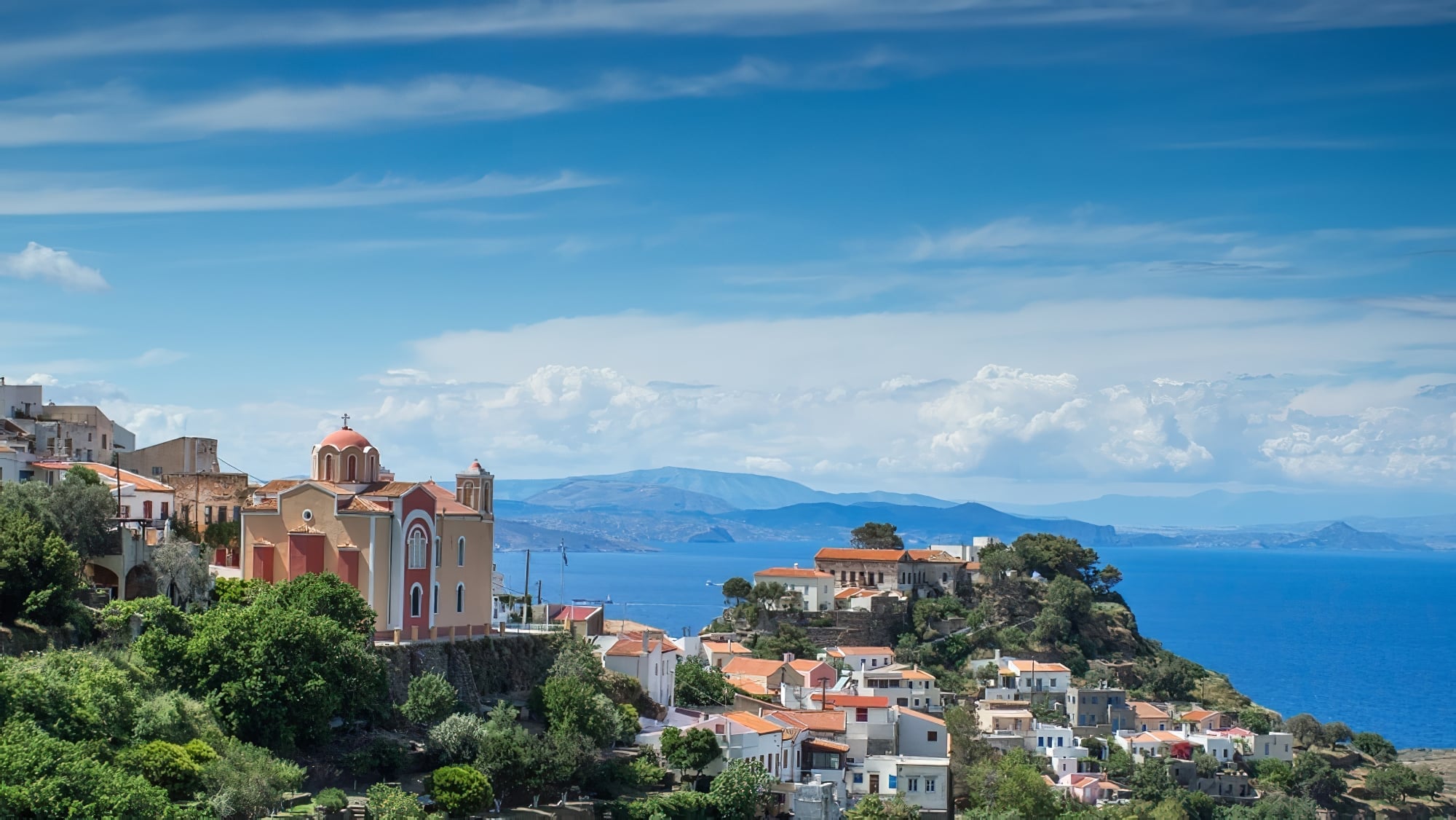 visiter kea grece montagnes villas mer
