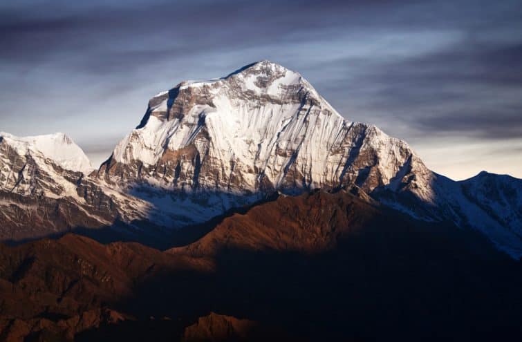 Panorama du mont Dhaulagiri - népal
