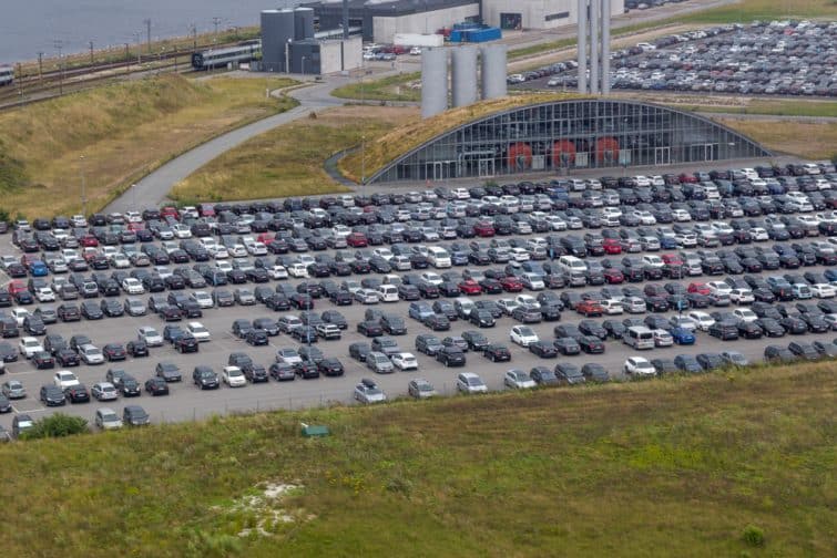 Parcheggio dell'aeroporto di Copenaghen
