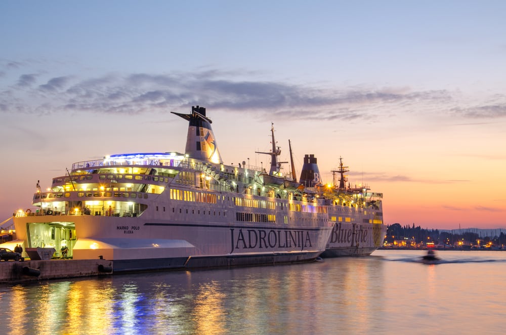 Ferry de la compagnie Jadrolinija à Split