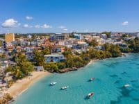 Vue sur le Gosier Plage, Guadeloupe