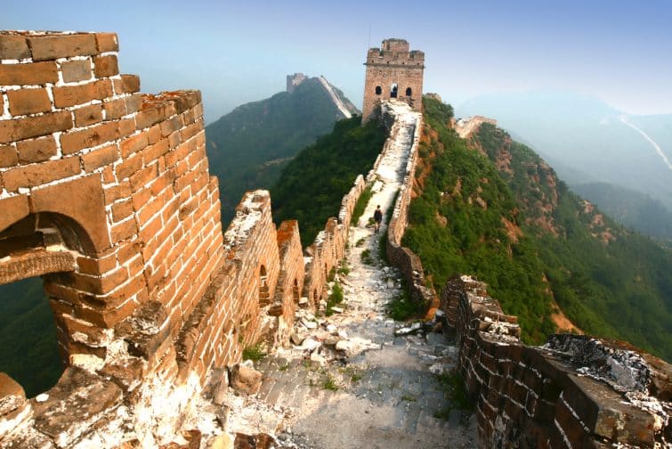 Intérieur de la Grande Muraille de Chine