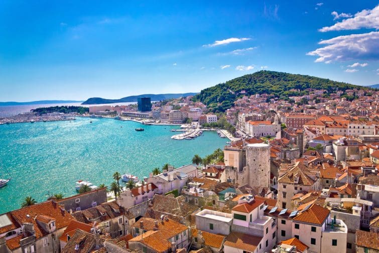 Vue de Split en Croatie