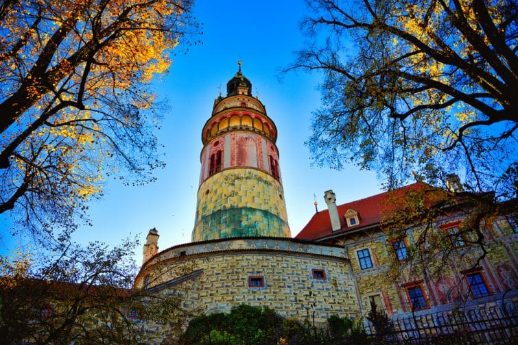Cesky Krumlov Castle Tower,