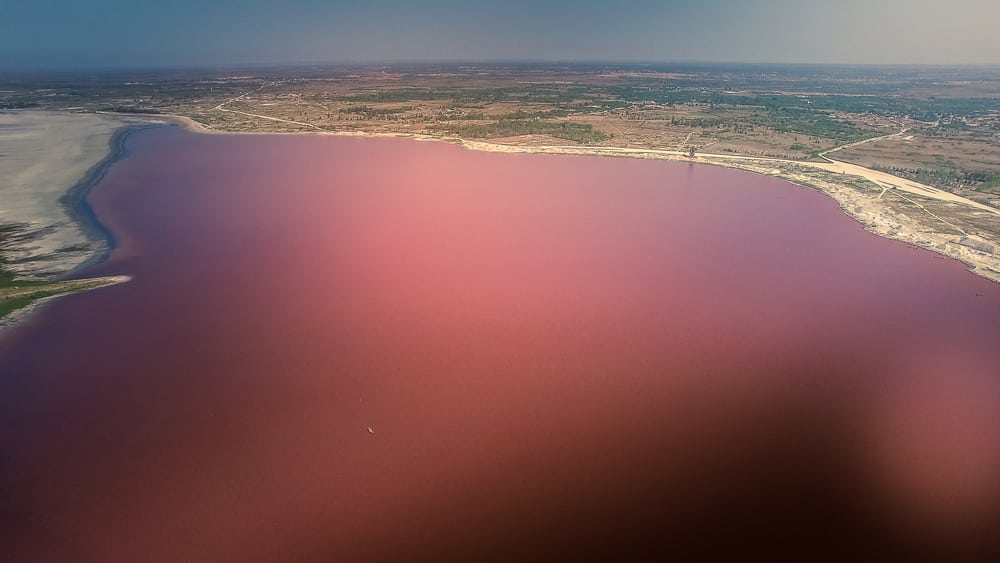 pink lake, senegal