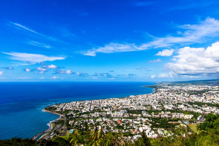 Vue sur Saint-Denis (île de la Réunion)