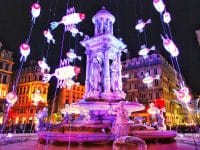 fête des lumières, place jacobins, Lyon, France