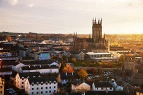Vue sur la ville de Kilkenny en Irlande
