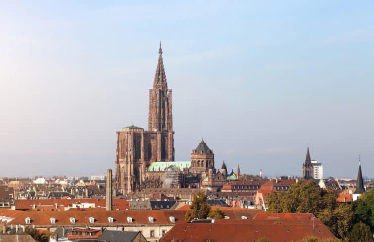 cathédrale strasbourg ciel