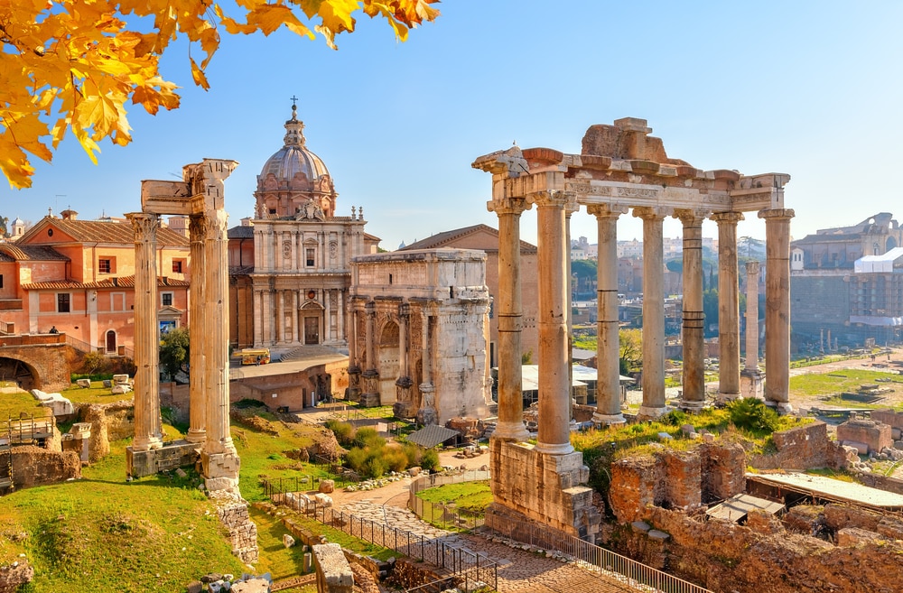 Vue sur les ruines et Forum Romain, Rome