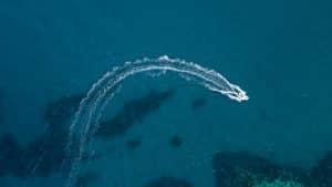 Vue aérienne d'un bateauTyrrhénienne