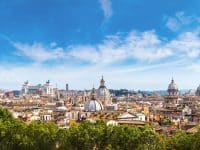 Vue panoramique sur Rome
