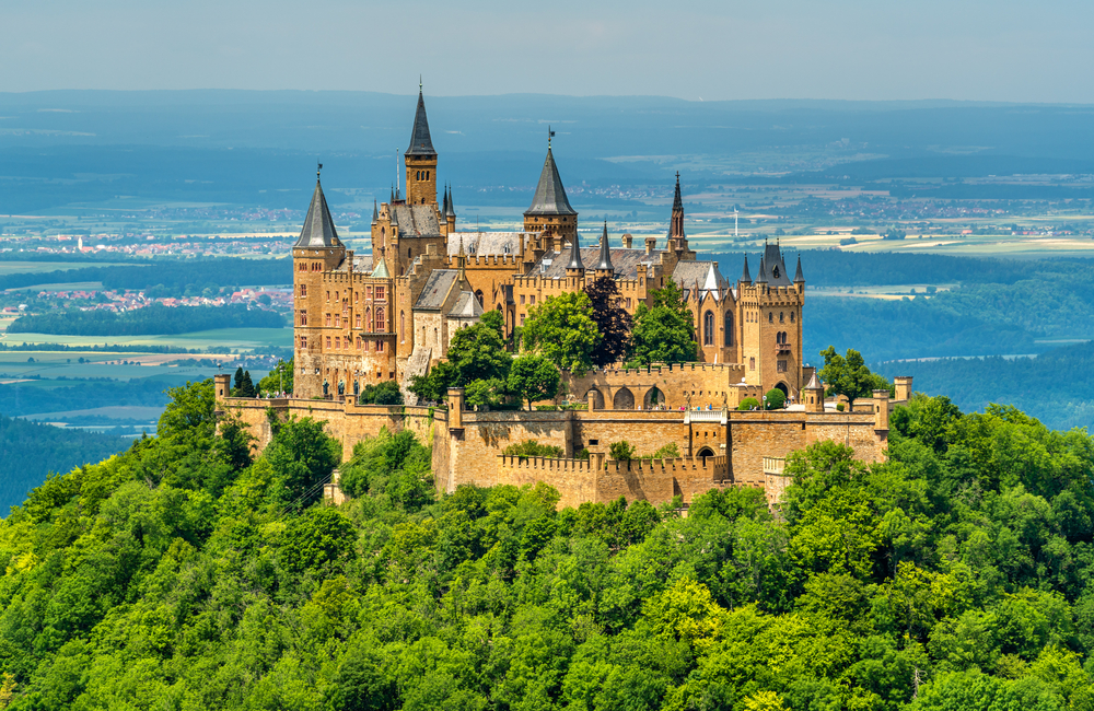 Vue du château de Hohenzollern, Allemagne