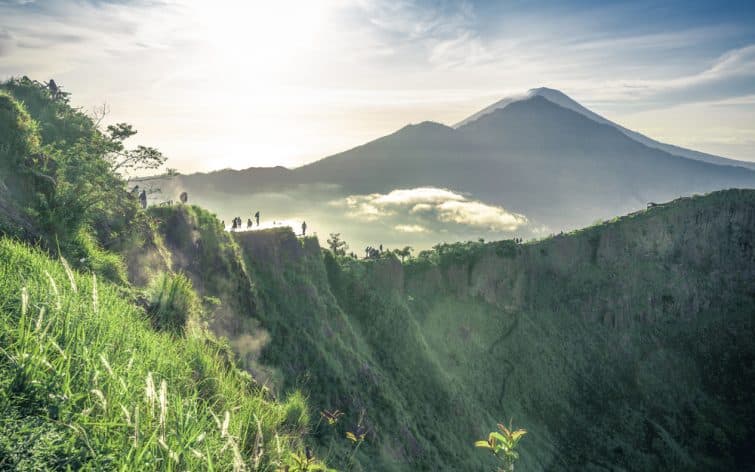 Vue sur le Mont Batur, randonnée