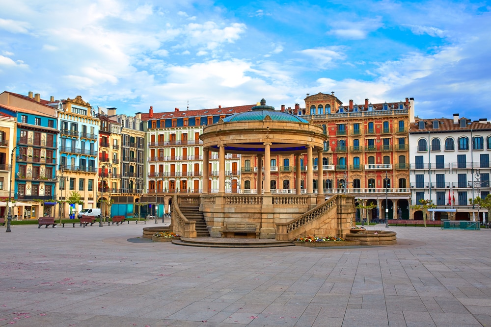 Pampelune Navarra en Espagne place du Castillo centre ville