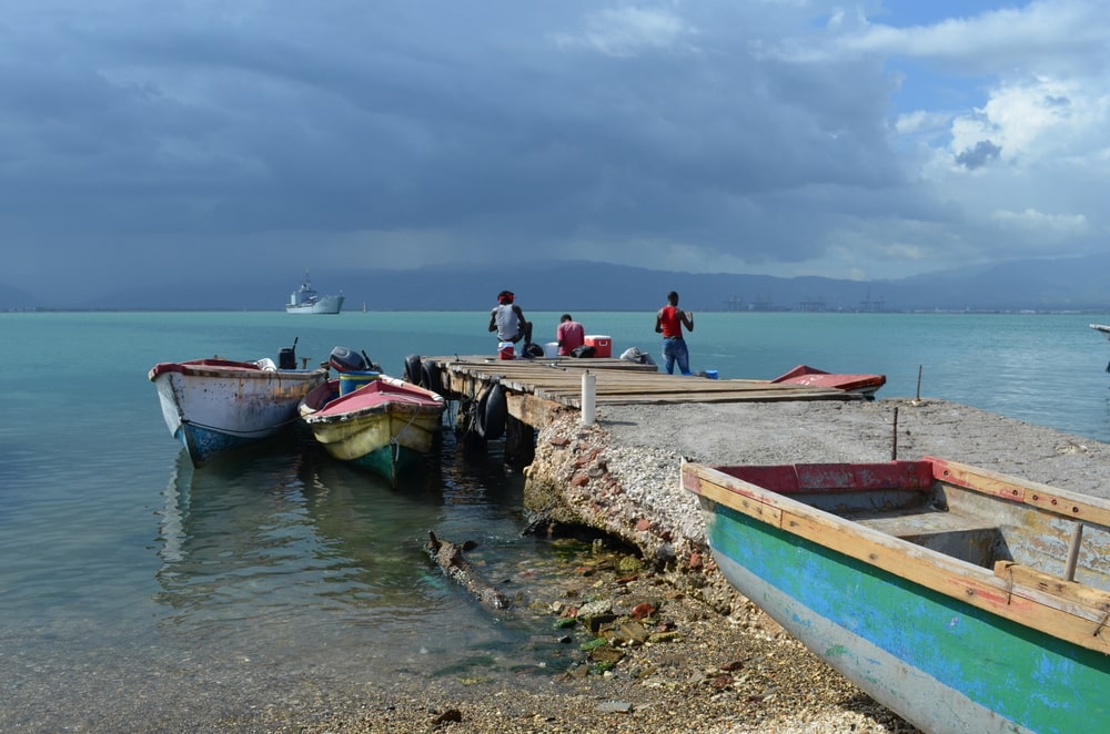 Pêcheurs à Port Royal, Kingston, Jamaïque