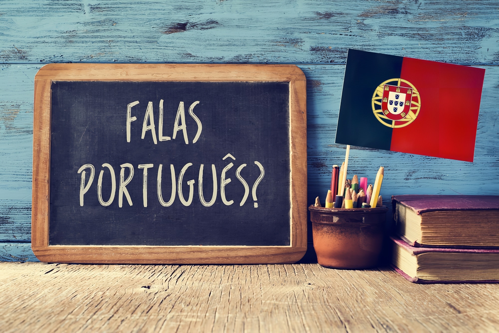 un tableau de bord avec la question falas portuges parlez-vous portugais