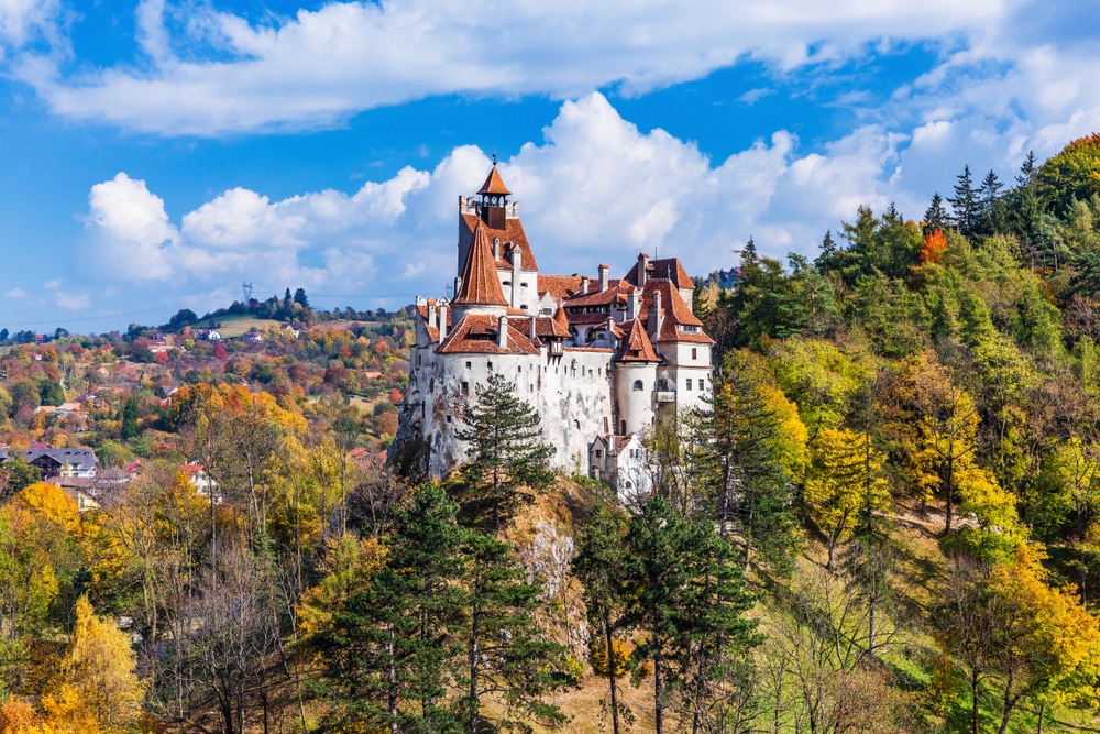 Brasov, Transylvanie. Roumanie. Le château médiéval de Bran, connu pour le mythe de Dracula.