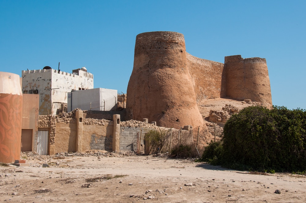 Fortifications du château de Tarout, île de Tarout, Arabie Saoudite.