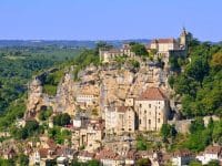 Rocamadour, un joli village français sur une falaise de Midi-Pyrénées