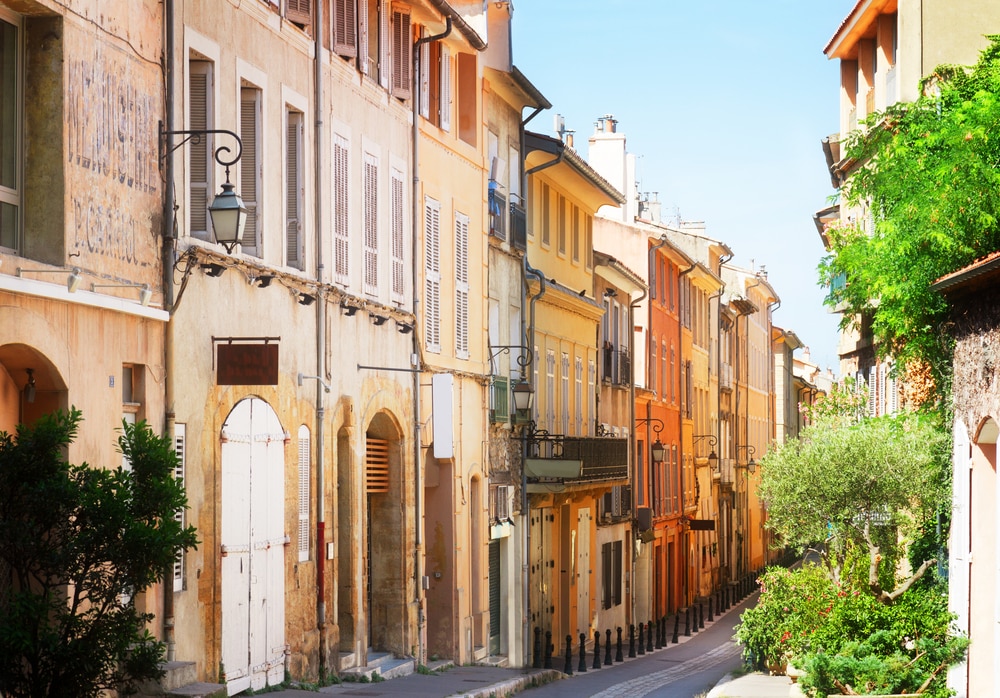Rue typique d'Aix en Provence