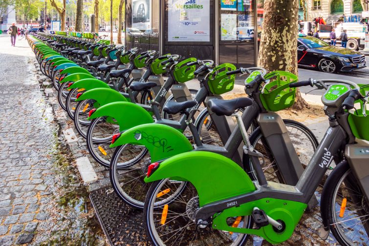 vélo se déplacer paris