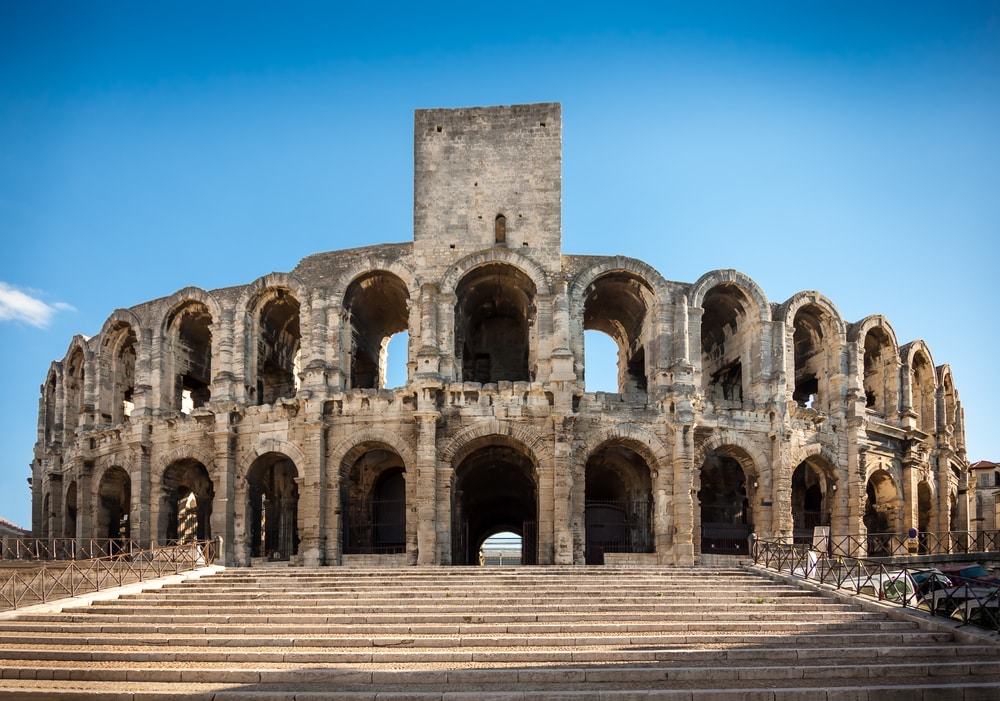Arène et amphithéâtre romain, Arles, Provence, France