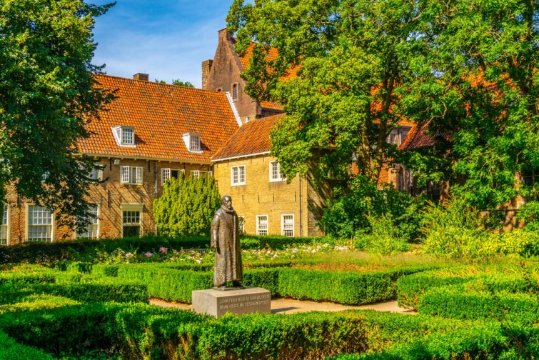 Le jardin du Prinsenhof à Delft, Pays-Bas