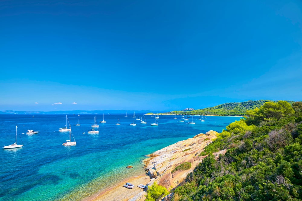Plages autorisées aux chiens : Jet ski à Lavandou - Porquerolles
